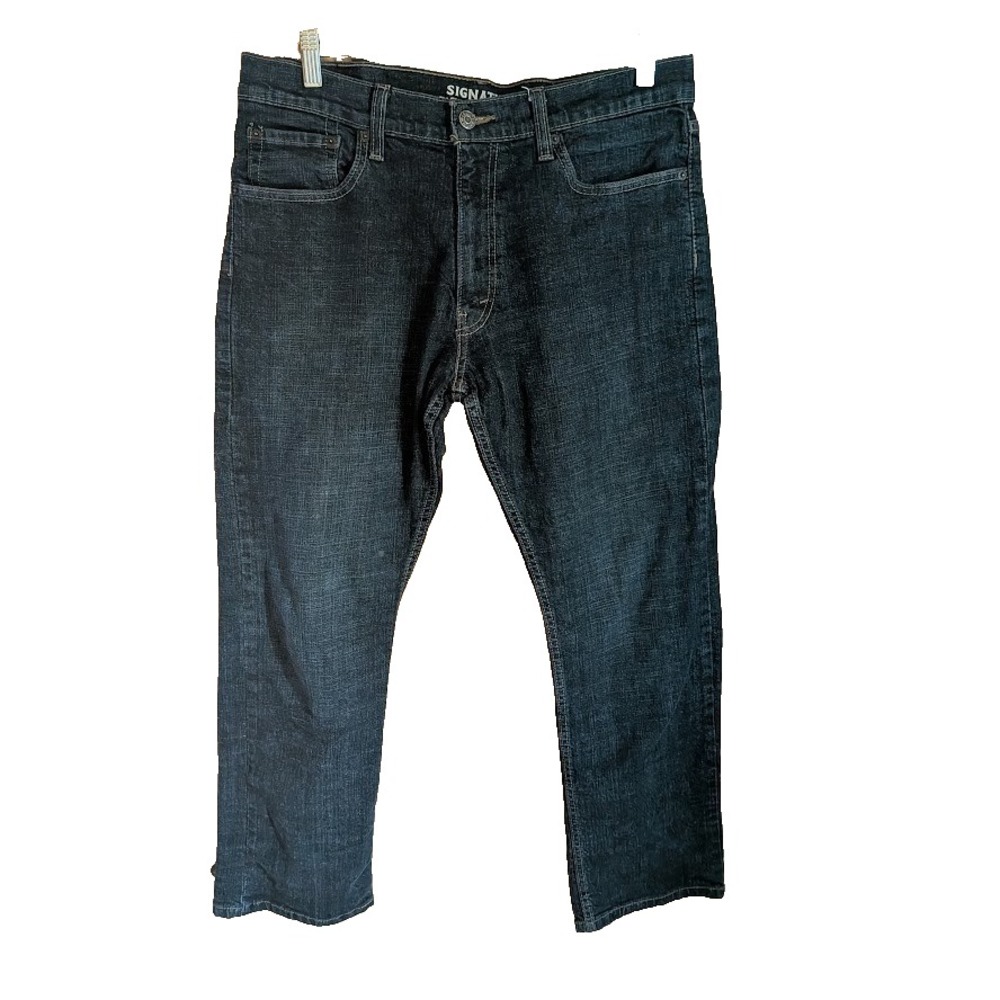 Signature by Levi Strauss Men's 34 x 30 S51 Straight Leg Jeans Classic Cowboy